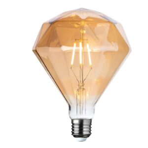 Diamond-shaped LED bulb