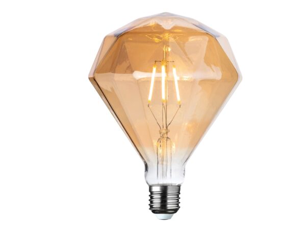 Diamond-shaped LED bulb